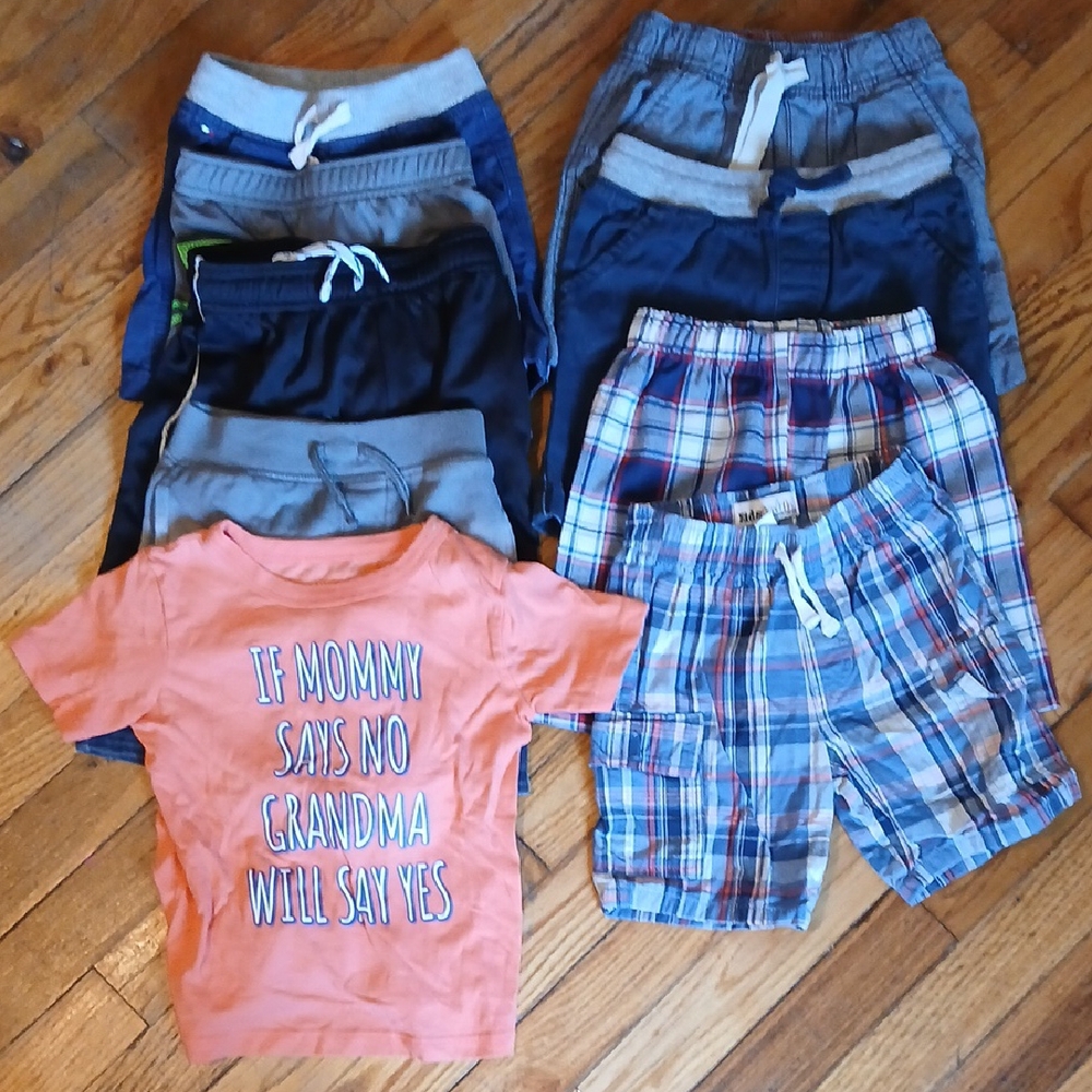 Boys' Clothing Bundle with Graphic Tee and Shorts